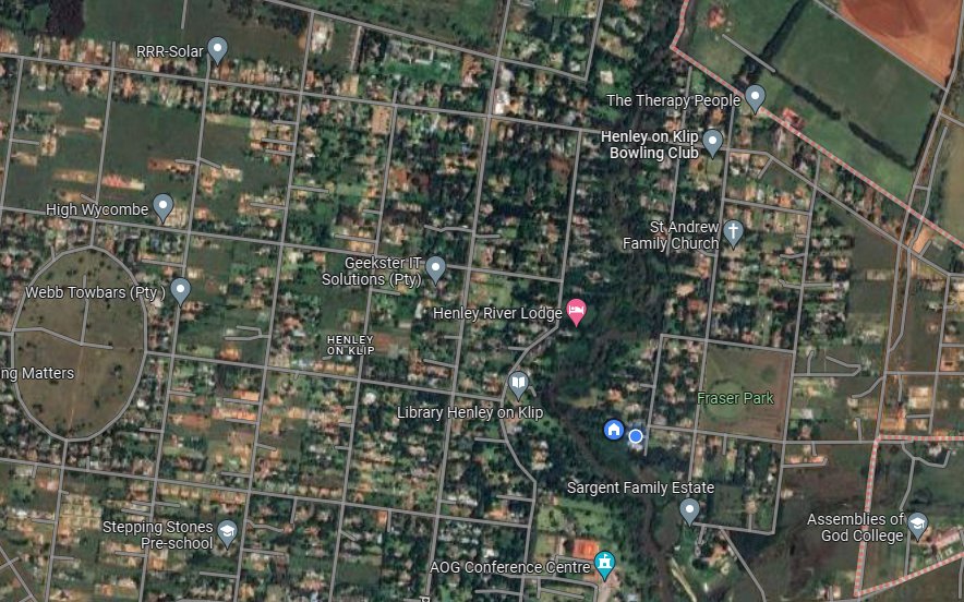 Vacant land for sale in a prime spot of Henley on Klip.