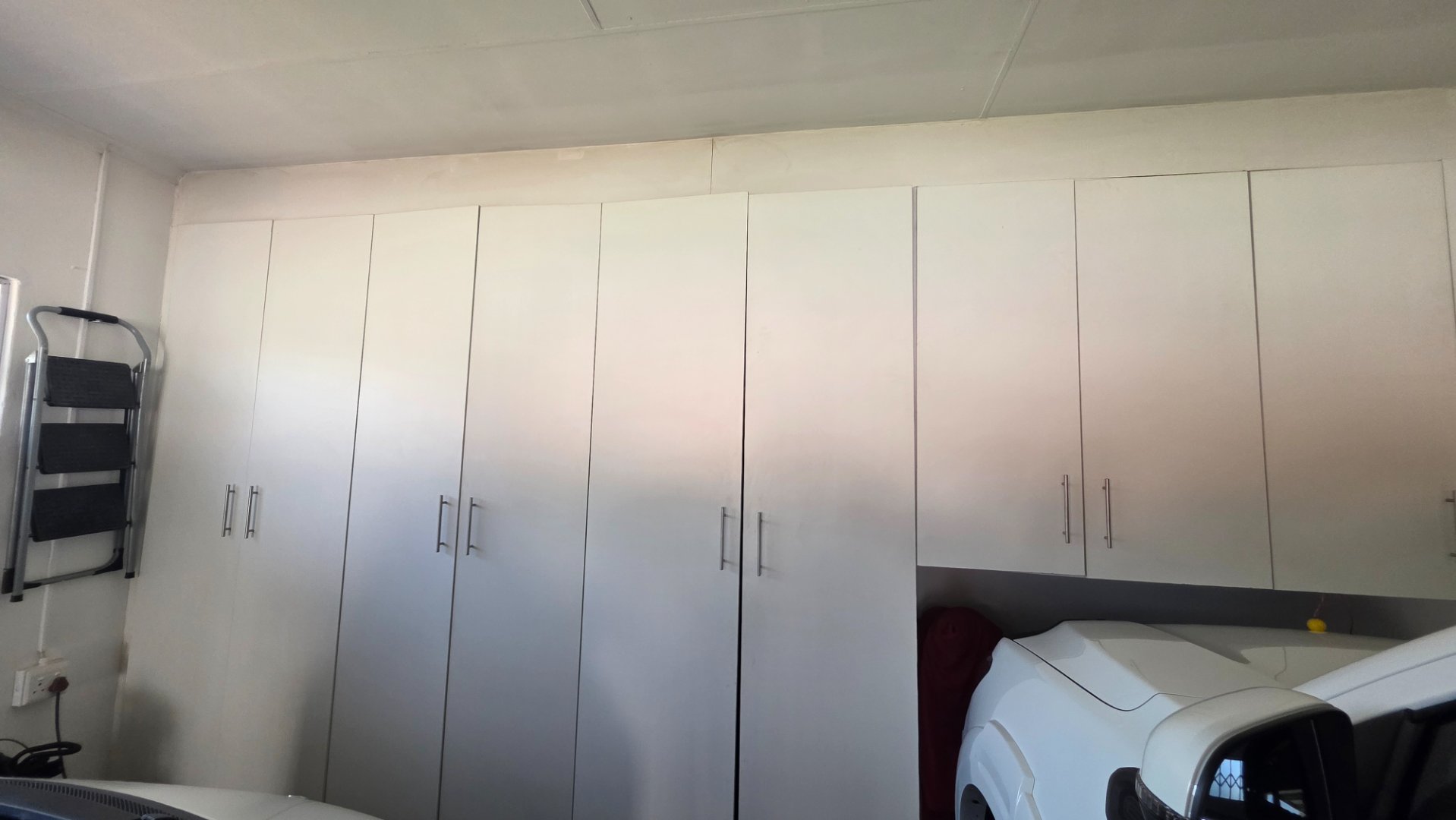 CUPBOARDS IN GARAGE
