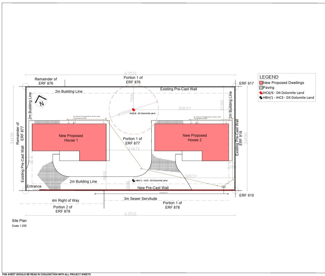 Vacant stand with approved dolomite test and building  plans 